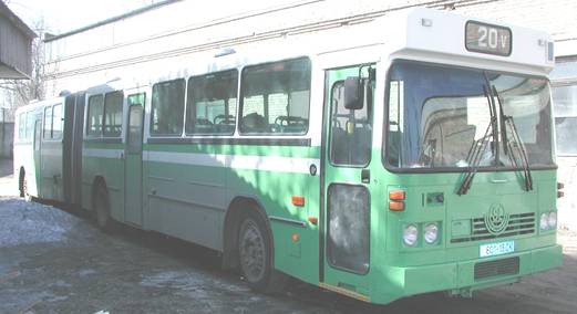 >VOLVO В10М55К - собраные из капитально отремонтированых частей, куплен СП УМАК,автобус работает на кольцевом маршруте в городе Полтаве